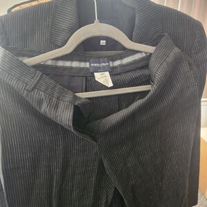 Giorgio Armani Black Pinstripe Suit